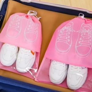 5pcs Pink Shoe Storage Bag